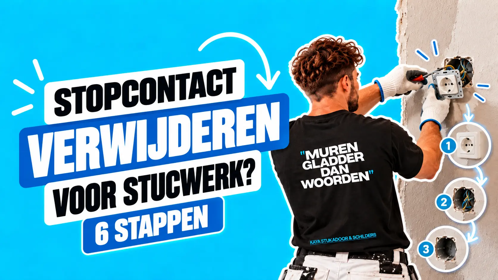 Stopcontact verwijderen voor stucwerk: 6 stappen